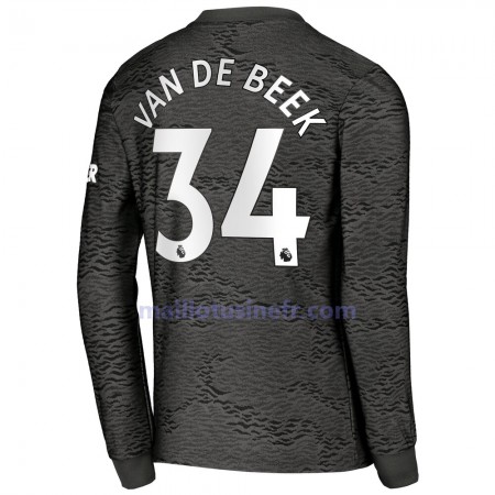 Maillot de Foot Manchester United Donny van de Beek 34 Extérieur 2020-21 Manches Longues Maillot de Foot Manchester United Donny van de Beek 34 Extérieur 2020-21 Manches Longues